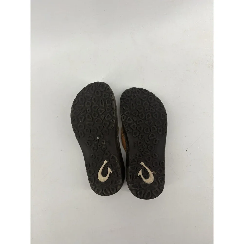Olukai Kids Brown Flip Flops Size 13 Beach Surfer Outdoors